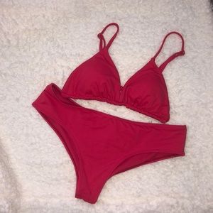 Deep Pink Billabong bathing suit